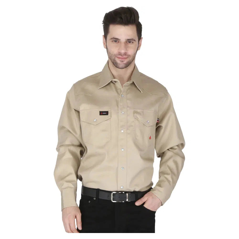 Forge FR MFRSLD-002 Solid Shirt - Stone