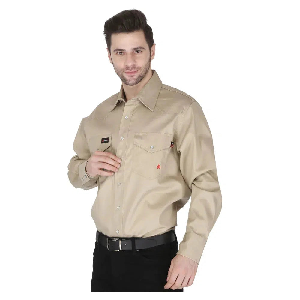 Forge FR MFRSLD-002 Solid Shirt - Stone