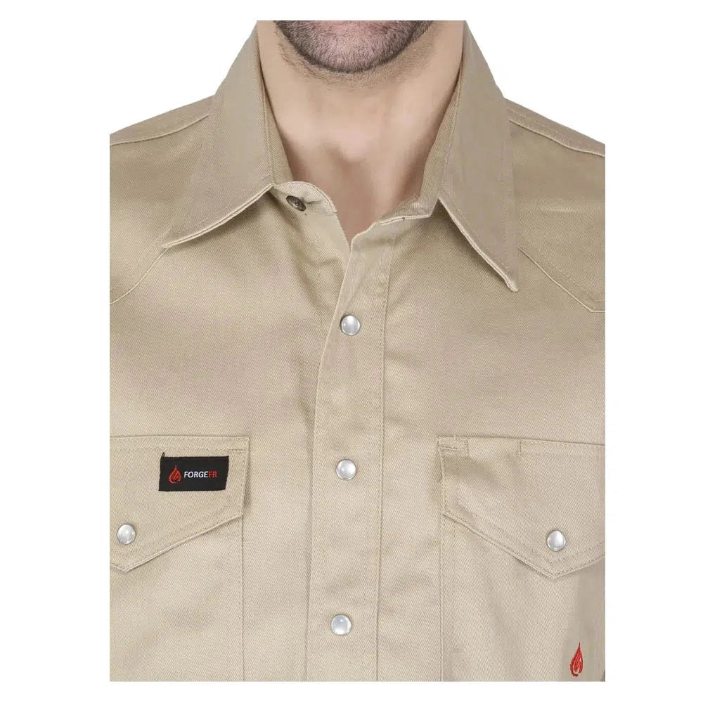 Forge FR MFRSLD-002 Solid Shirt - Stone
