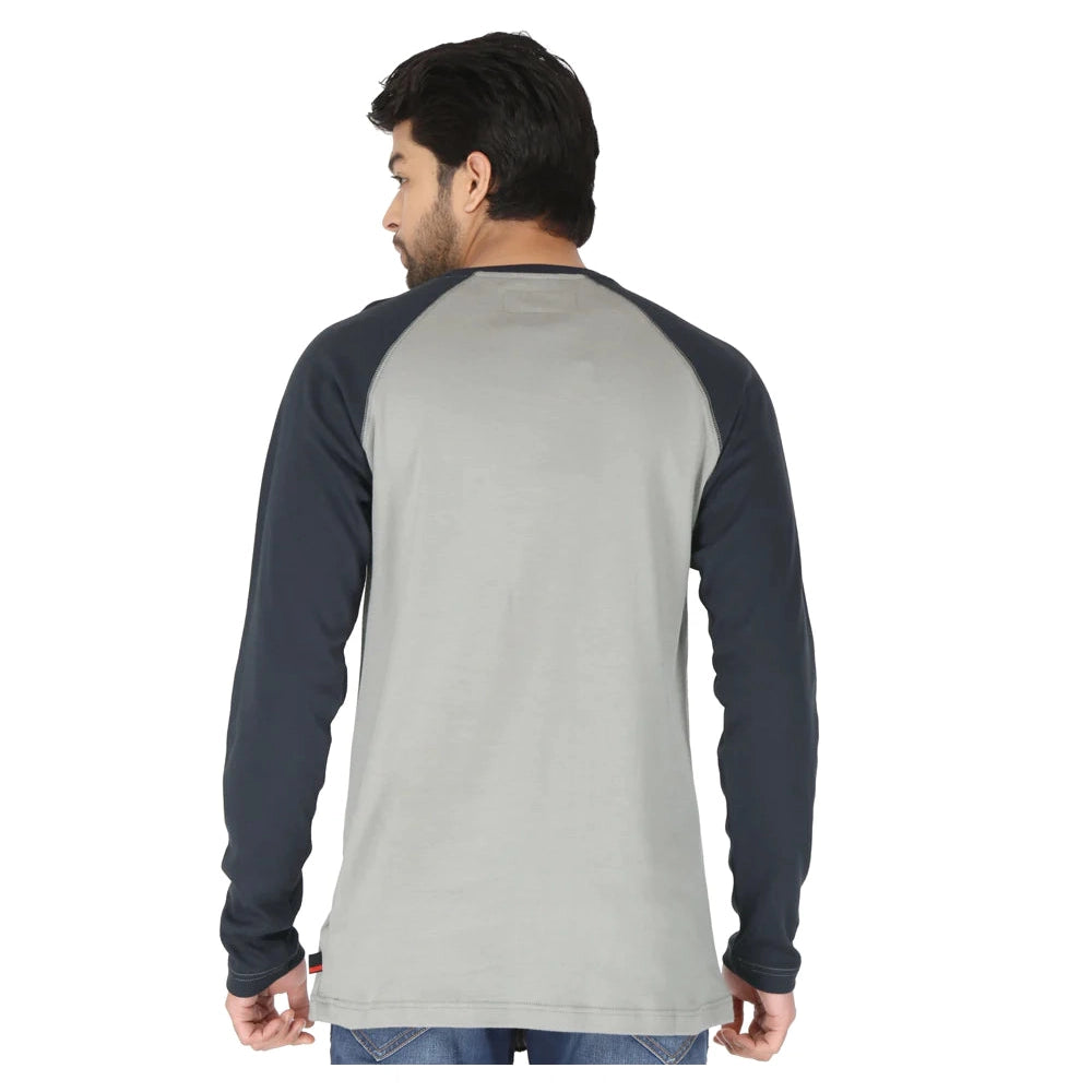 Forge FR MLFRBBT-0021 Baseball Tee - Grey /Navy