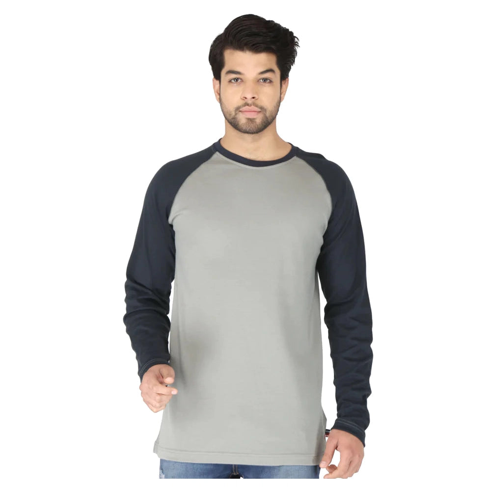 Forge FR MLFRBBT-0021 Baseball Tee - Grey /Navy