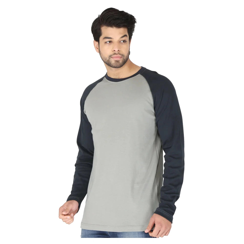 Forge FR MLFRBBT-0021 Baseball Tee - Grey /Navy