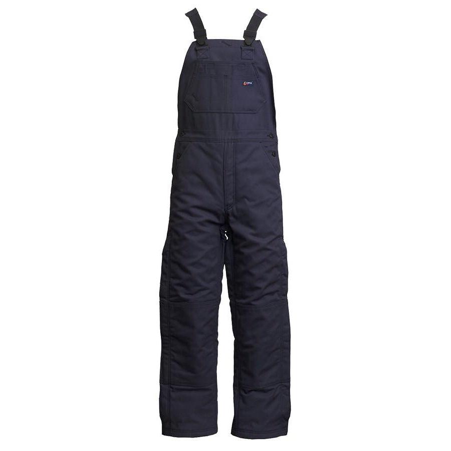 LAPCO FR BIFRWS9NY Navy 9oz. FR Insulated Bib Overall with Windshield Technology-Fire Retardant Shirts.com