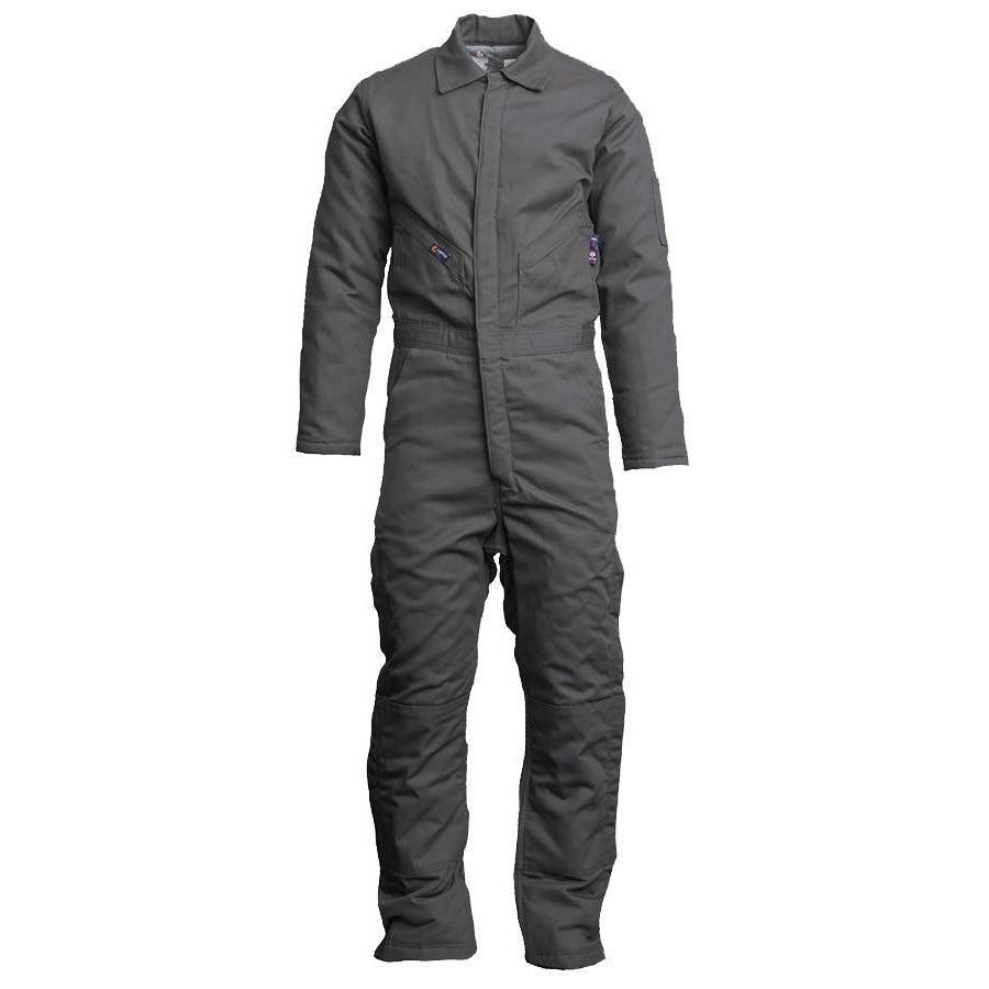 LAPCO FR CIFRWS9GY Gray FR Insulated Coveralls with Windshield Technology-Fire Retardant Shirts.com