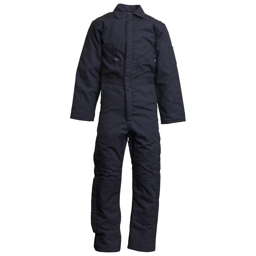 LAPCO FR CIFRWS9NY Navy FR Insulated Coveralls with Windshield Technology-Fire Retardant Shirts.com