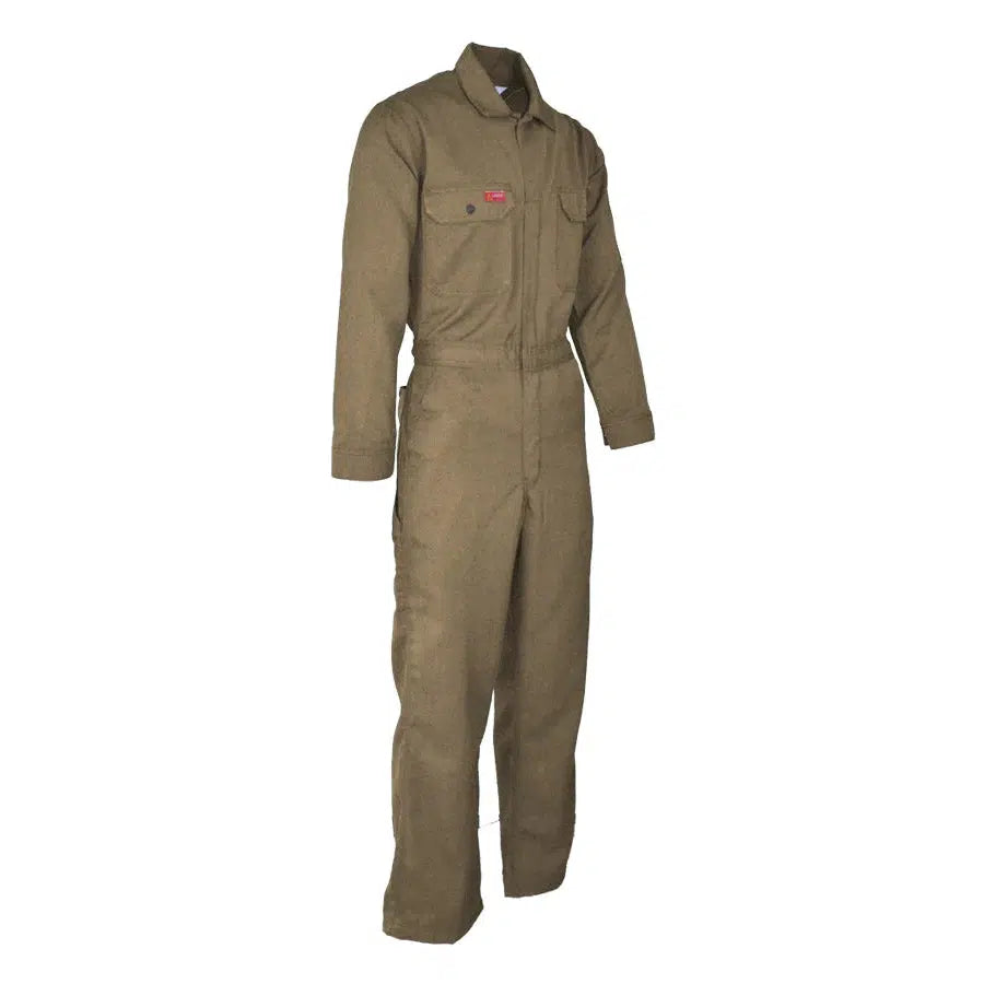LAPCO FR CVDHF6KH Khaki 6.5oz. FR Deluxe 2.0 Coverall-Fire Retardant Shirts.com