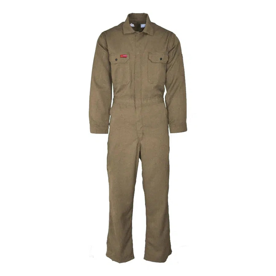 LAPCO FR CVDHF6KH Khaki 6.5oz. FR Deluxe 2.0 Coverall-Fire Retardant Shirts.com