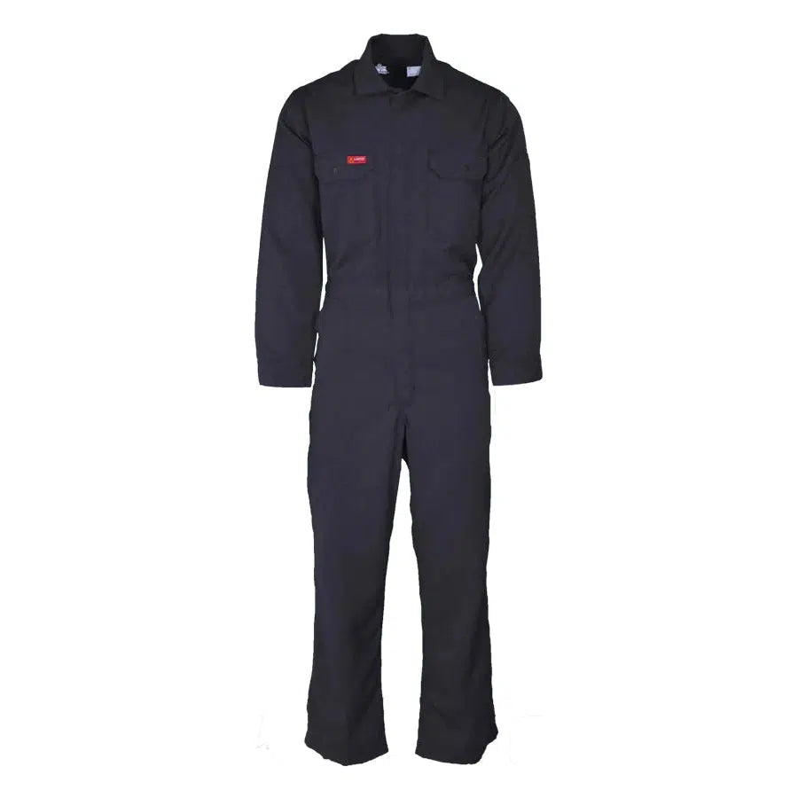LAPCO FR CVDHF6NY Navy 6.5oz. FR Deluxe 2.0 Coverall-Fire Retardant Shirts.com