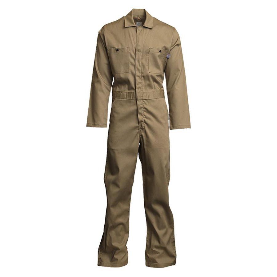 LAPCO FR CVEFR7KH Khaki 7oz. FR Economy Coveralls-Fire Retardant Shirts.com