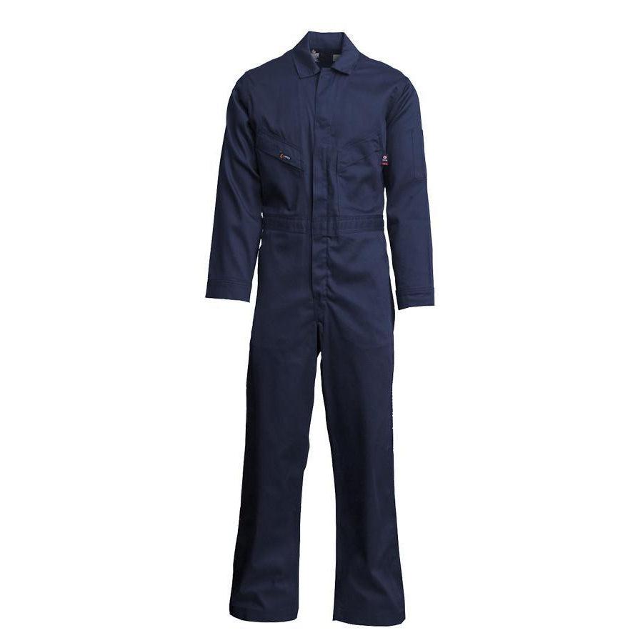 LAPCO FR CVFRD7NY Navy 7oz. FR Deluxe Coveralls-Fire Retardant Shirts.com