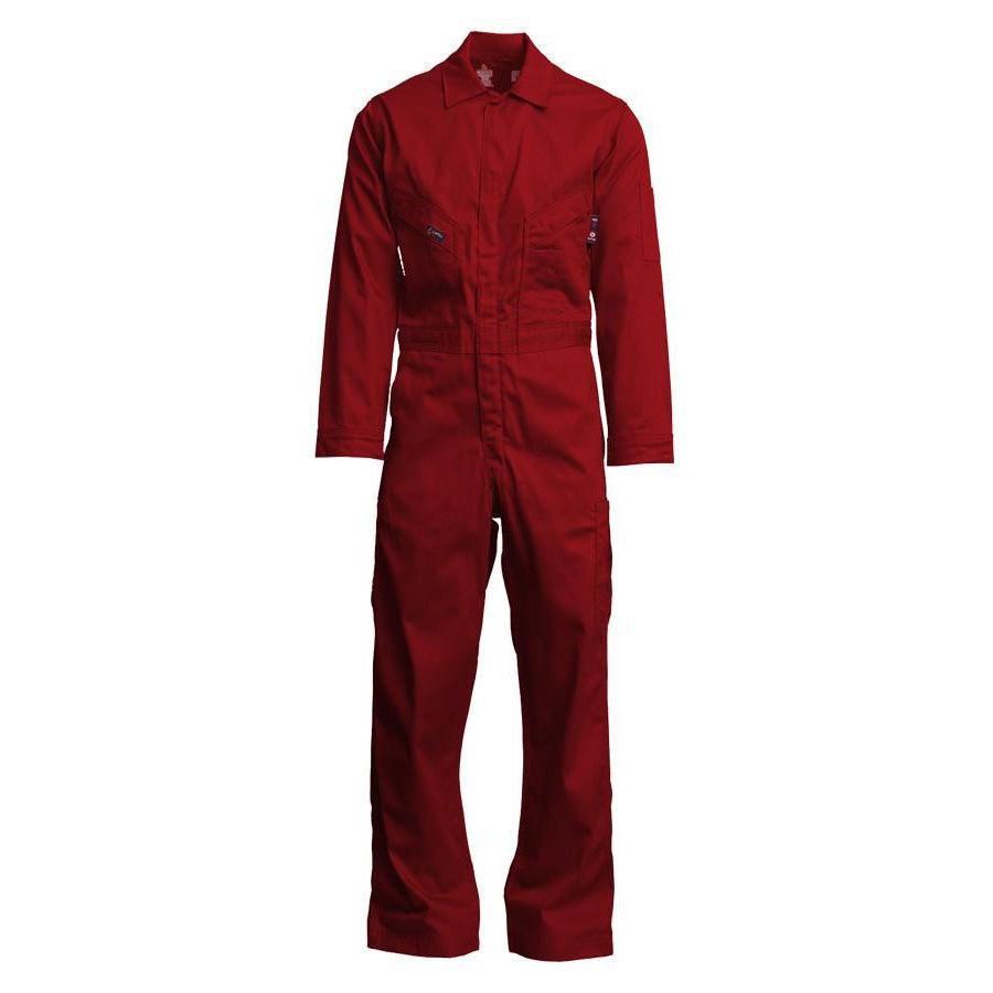 LAPCO FR CVFRD7RE Red 7oz. FR Deluxe Coveralls-Fire Retardant Shirts.com