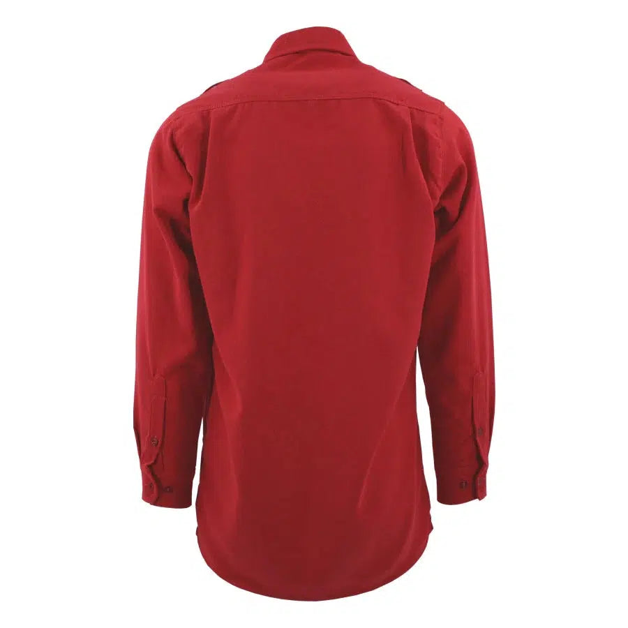 LAPCO FR DHS6RE Red 6.5oz. FR DH Air Uniform Shirt-Fire Retardant Shirts.com