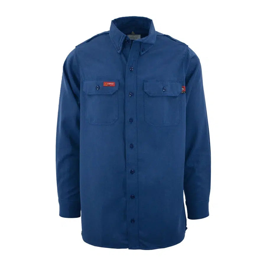 LAPCO FR DHS6RO Royal 6.5oz. FR DH Air Uniform Shirt-Fire Retardant Shirts.com