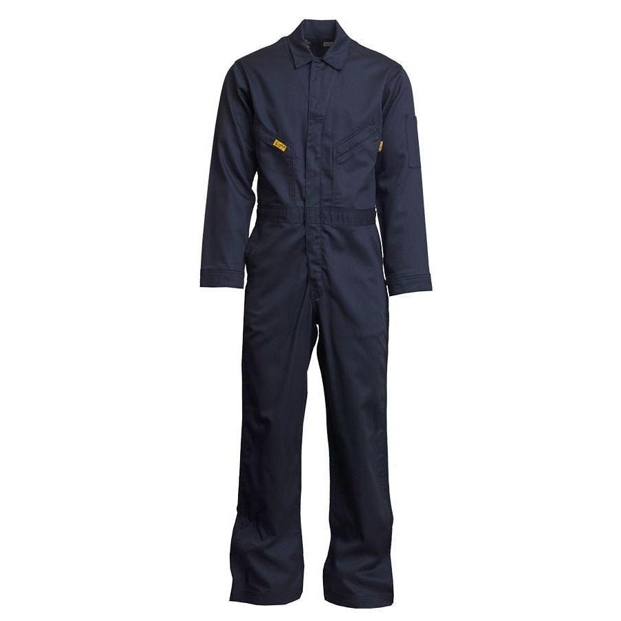 LAPCO FR GOCD6NY Navy 6oz. FR Deluxe Lightweight Coveralls-Fire Retardant Shirts.com