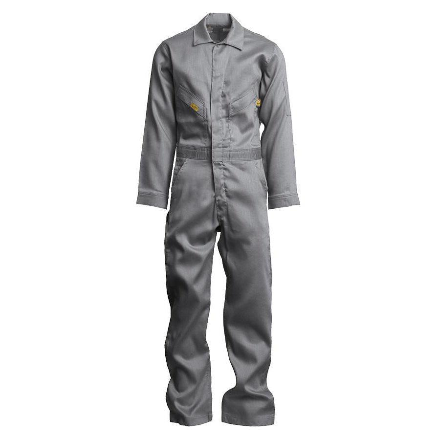 LAPCO FR GOCD7LG Light Gray 7oz. FR Deluxe Coveralls-Fire Retardant Shirts.com