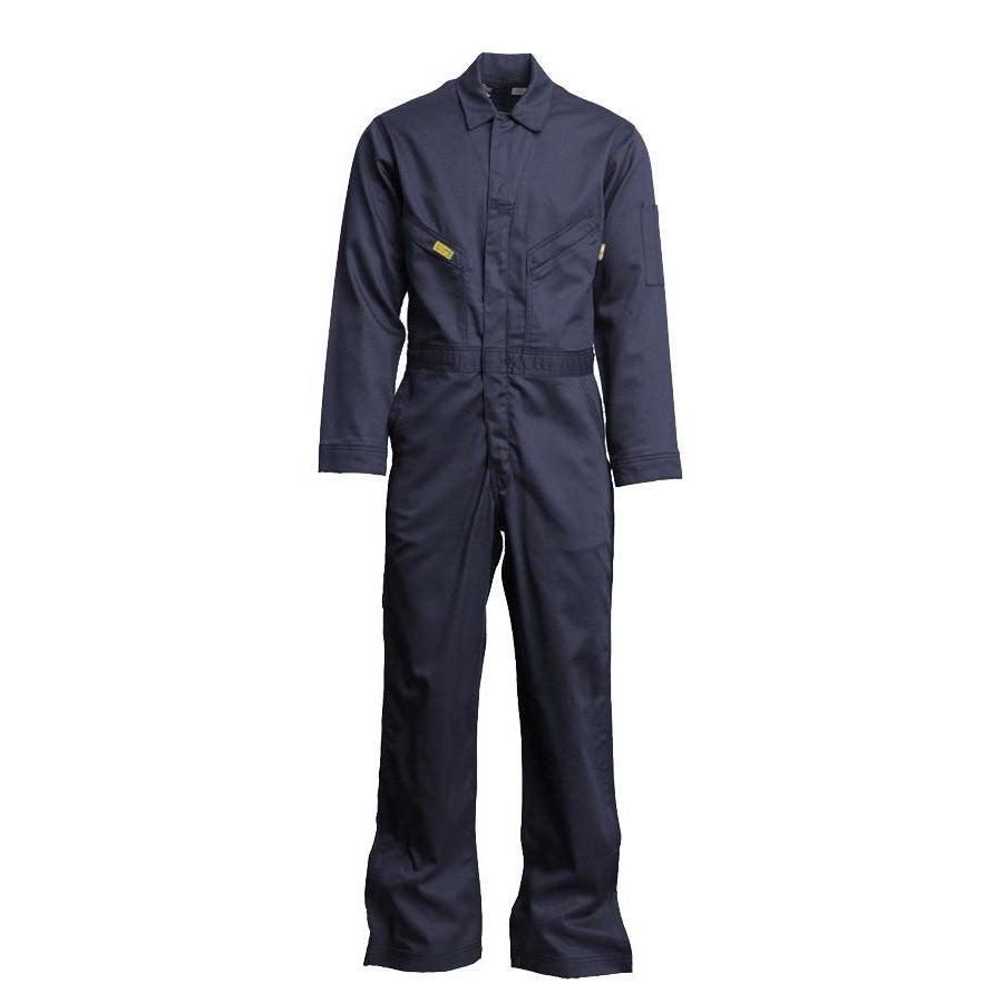 LAPCO FR GOCD7NY Navy 7oz. FR Deluxe Coveralls-Fire Retardant Shirts.com