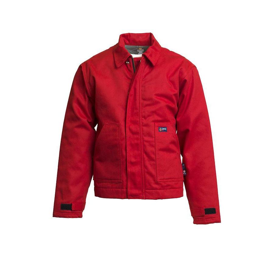 LAPCO FR JTFRWS9RE Red 9oz. FR Insulated Jackets with Windshield Technology-Fire Retardant Shirts.com