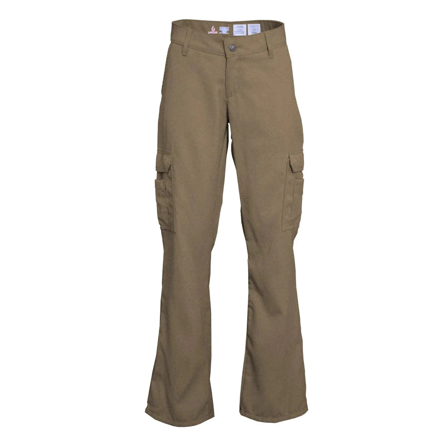 LAPCO FR L-PFRDHC6KH Khaki 6.5oz. Ladies FR DH Cargo Pants-Fire Retardant Shirts.com