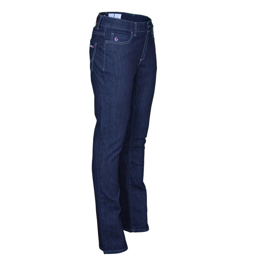 LAPCO FR L-PFRSD11M Indigo Denim 11oz. Ladies FR Comfort Stretch Jeans-Fire Retardant Shirts.com