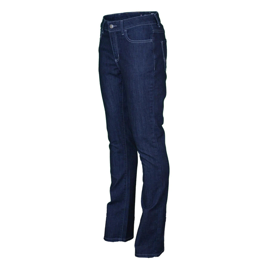 LAPCO FR L-PFRSD11M Indigo Denim 11oz. Ladies FR Comfort Stretch Jeans-Fire Retardant Shirts.com