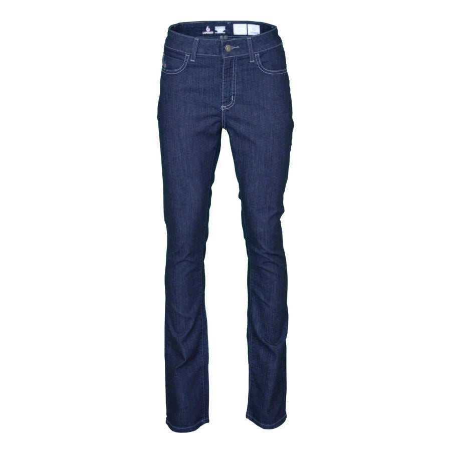 LAPCO FR L-PFRSD11M Indigo Denim 11oz. Ladies FR Comfort Stretch Jeans-Fire Retardant Shirts.com