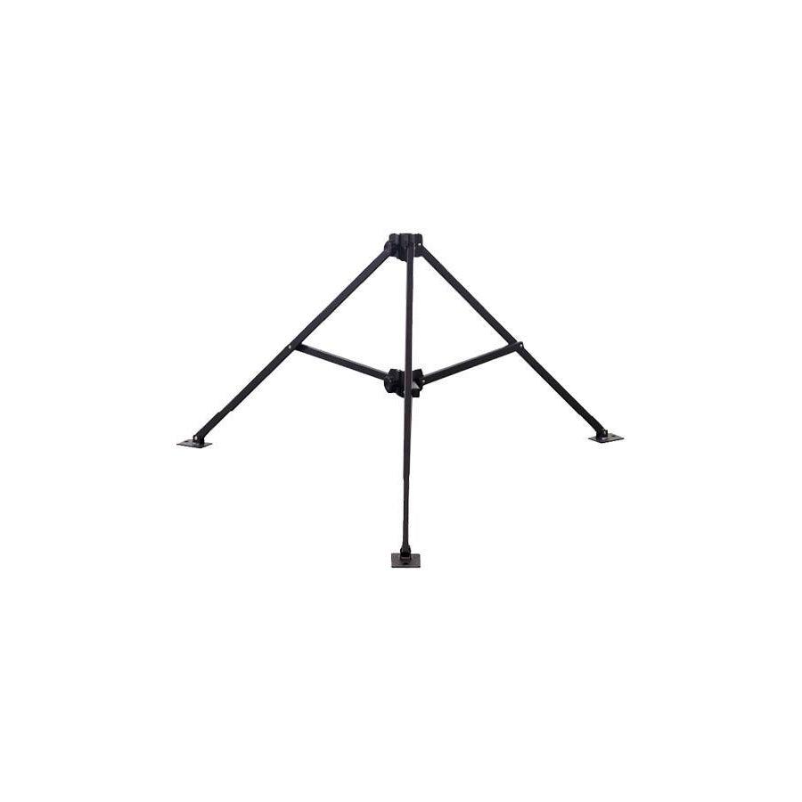 LAPCO FR LAP-UMST Black Heavy-Duty Tripod Umbrella Stands-Fire Retardant Shirts.com