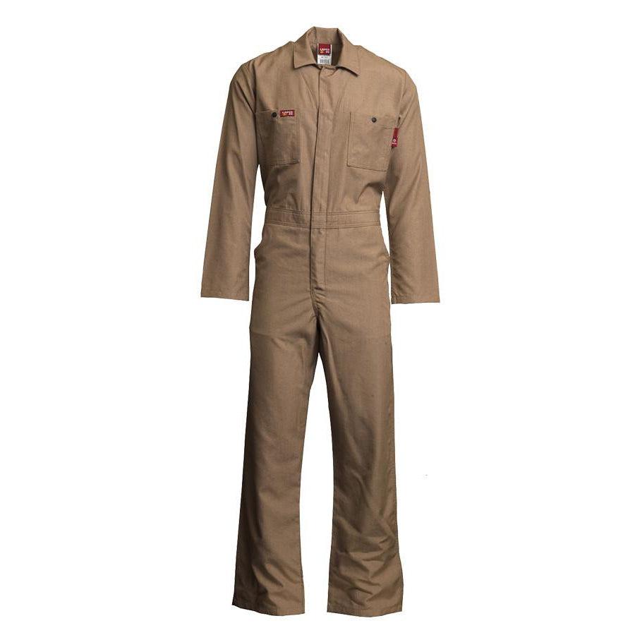 LAPCO FR NXCCE45KH Khaki 4.5oz. FR Economy Coveralls-Fire Retardant Shirts.com