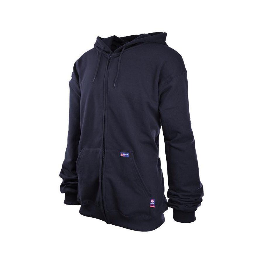 LAPCO FR SWHFR14ZNY Navy 12oz. FR Full Zip Sweatshirt-Fire Retardant Shirts.com