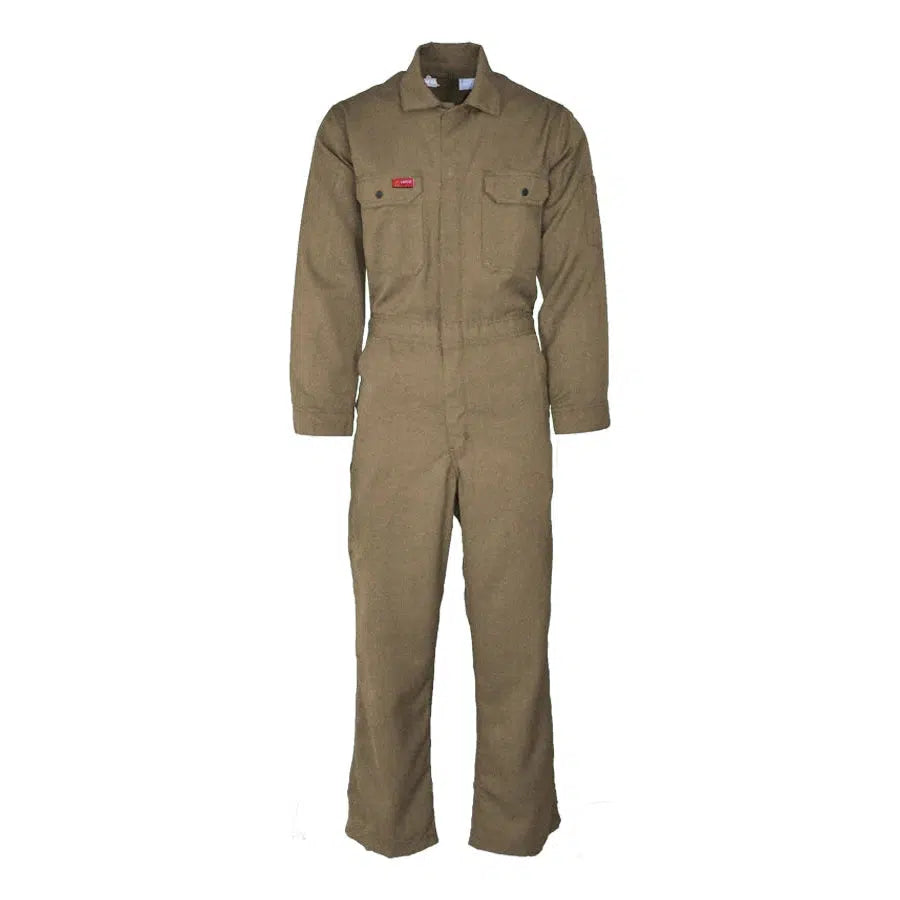 LAPCO FR CVDHF6KH Khaki 6.5oz. FR Deluxe 2.0 Coverall