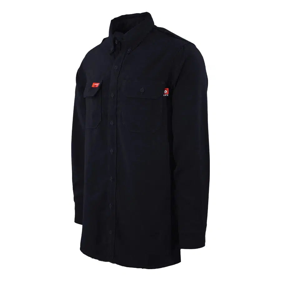 LAPCO FR DHS5NY Navy 5.5oz. FR DH Air Work Shirt
