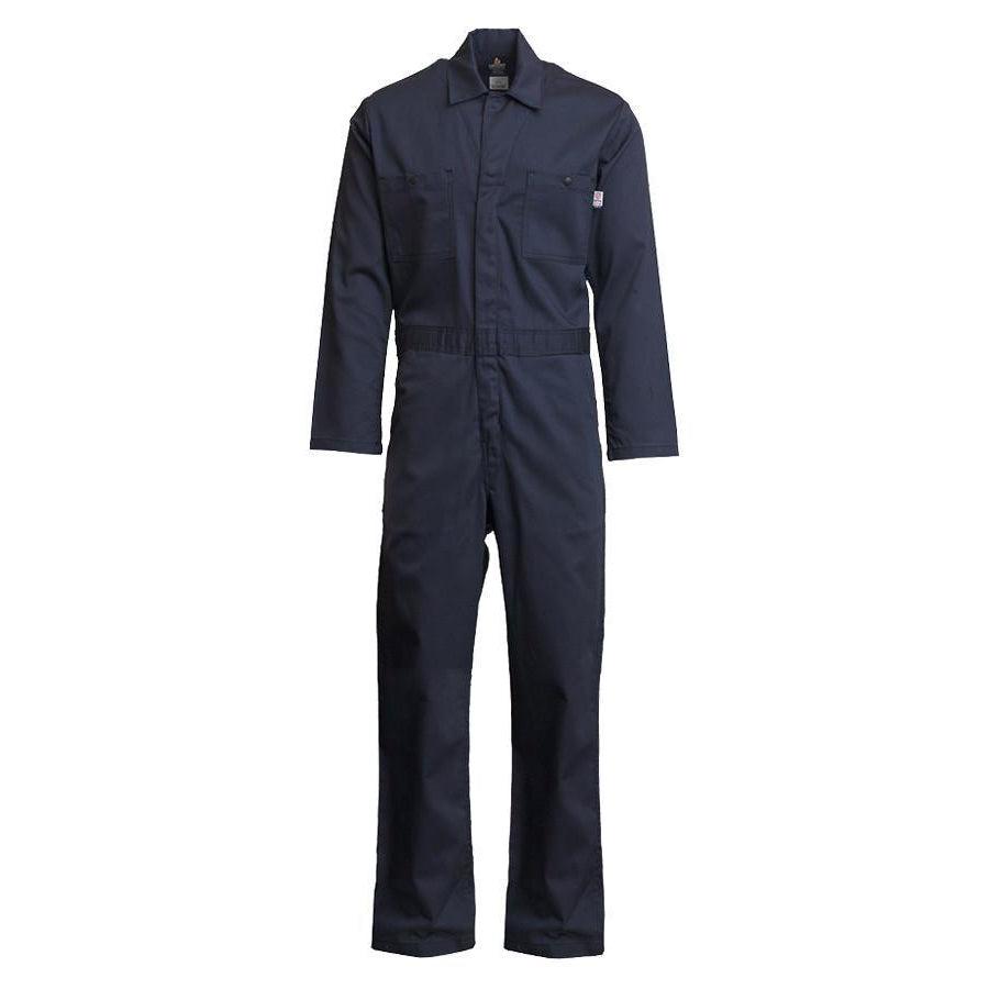 LAPCO FR CVEFR7NY Navy 7oz. FR Economy Coveralls - Fire Retardant Shirts.com