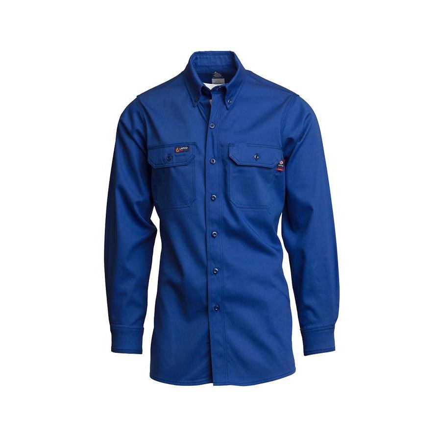 LAPCO FR IRO7 Royal 7oz. FR Uniform Shirts - Fire Retardant Shirts.com