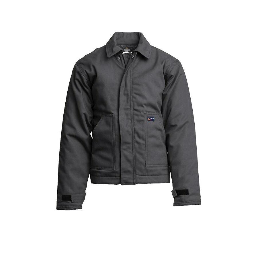 LAPCO FR JTFRWS9GY Gray 9oz. FR Insulated Jackets with Windshield Technology