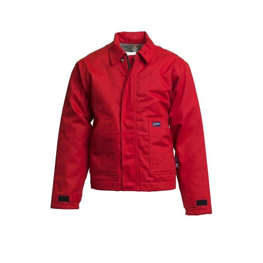 LAPCO FR JTFRWS9RE Red 9oz. FR Insulated Jackets with Windshield Technology