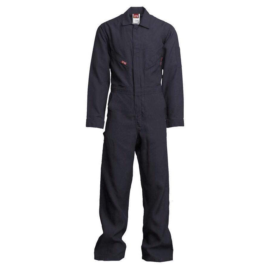 LAPCO FR NXCD45NY Navy 4.5oz. FR Deluxe Coveralls - Fire Retardant Shirts.com