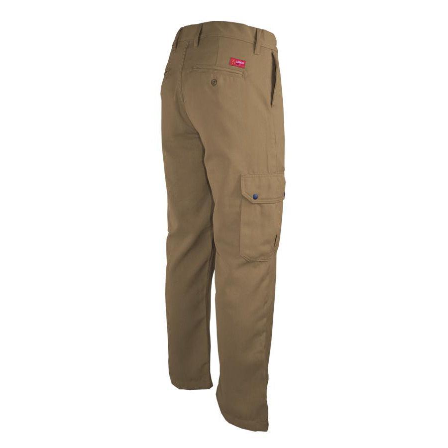 LAPCO FR P-DH6KHCP Khaki 6.5oz. FR Cargo Uniform Pants - Fire Retardant Shirts.com