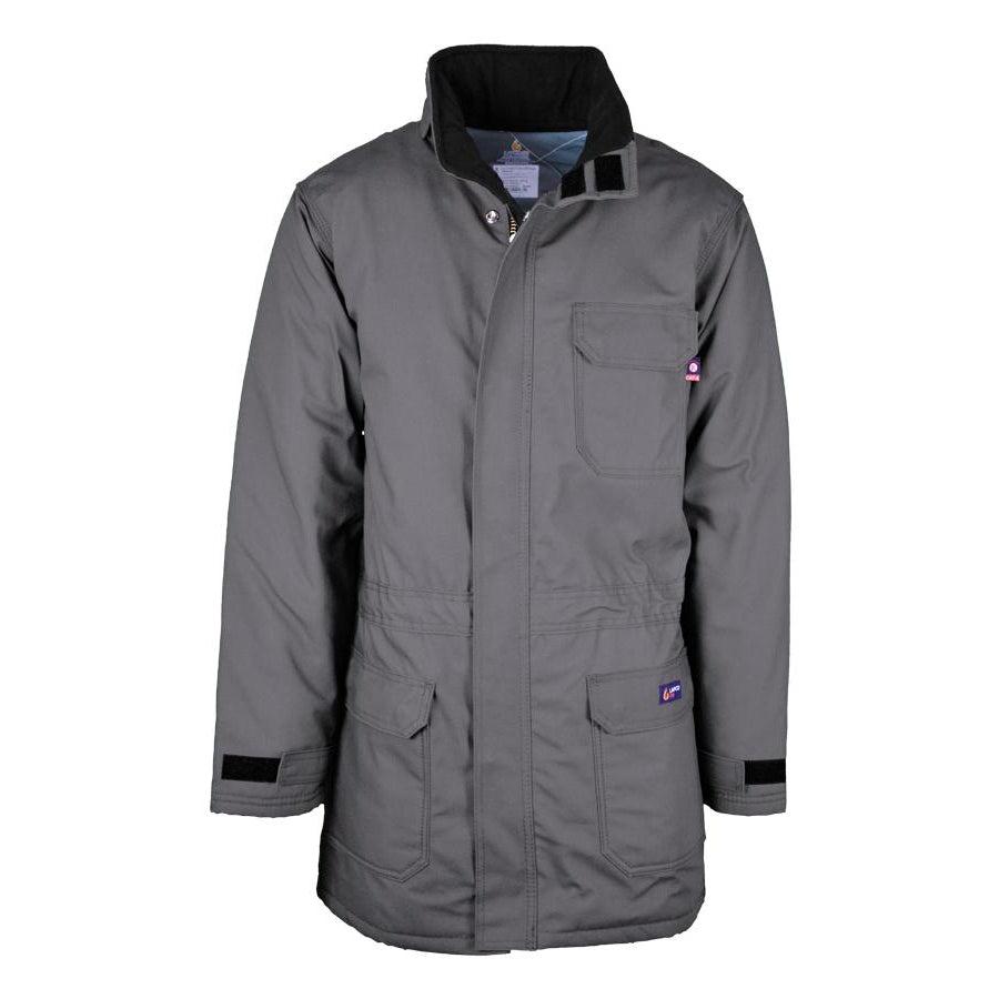 LAPCO FR PKFRWS9GY Gray FR Insulated Parka with Windshield Technology