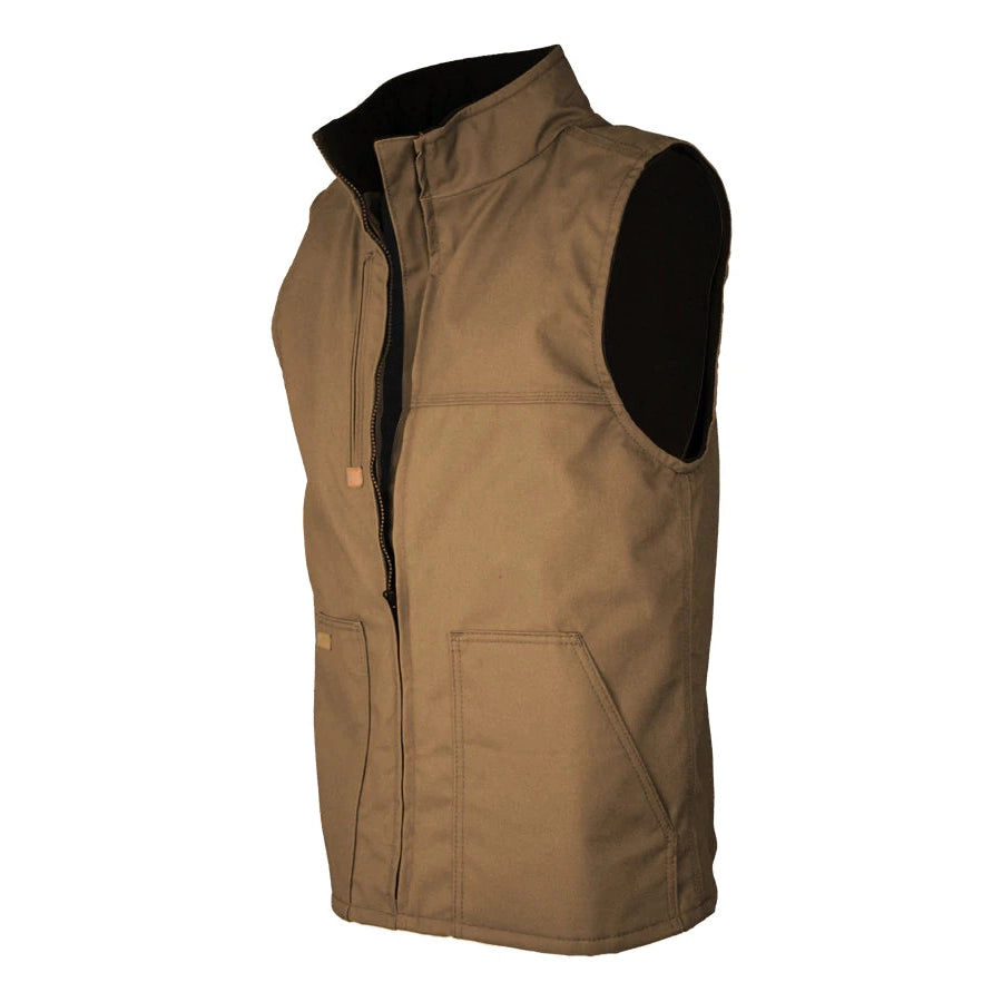 Lapco FR V-FRWS9BN Brown Fleece Lined Vest-Fire Retardant Shirts.com