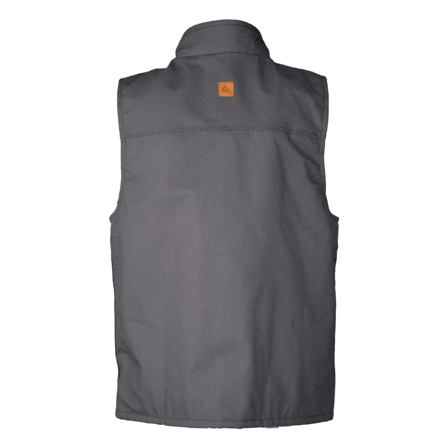 Lapco FR V-FRWS9GY Gray Fleece Lined Vest-Fire Retardant Shirts.com