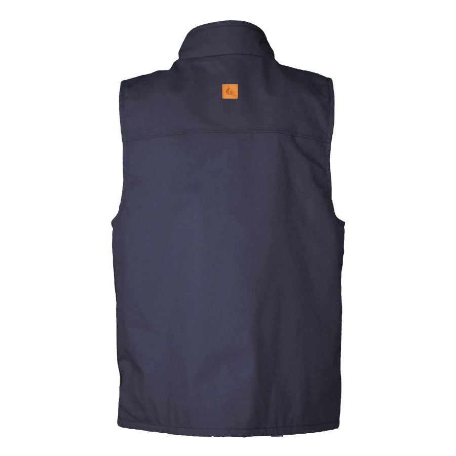 Lapco FR V-FRWS9NY Navy Fleece Lined Vest-Fire Retardant Shirts.com