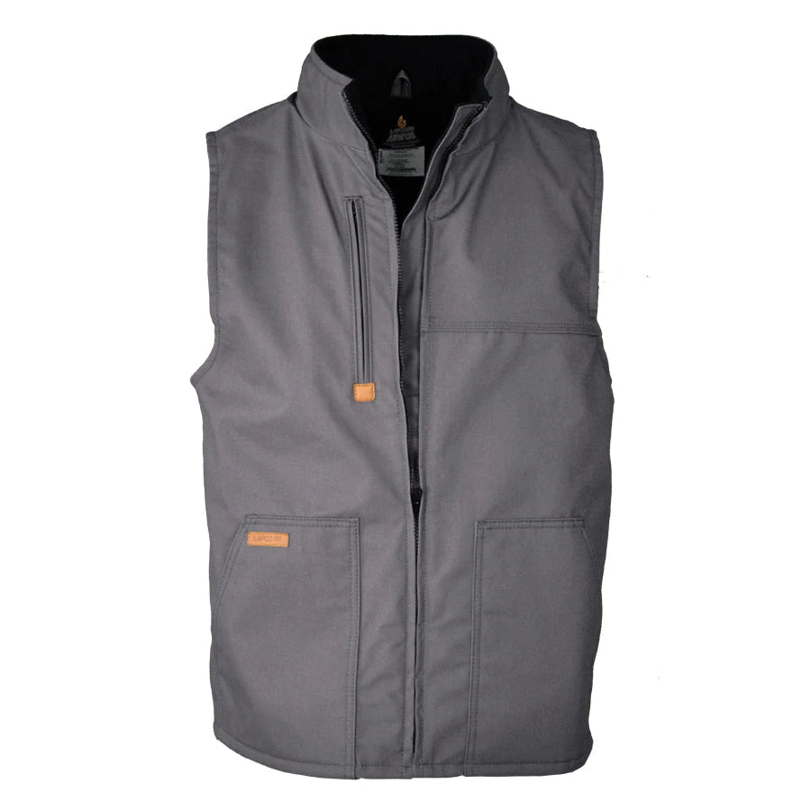 Lapco FR V-FRWS9GY Gray Fleece Lined Vest