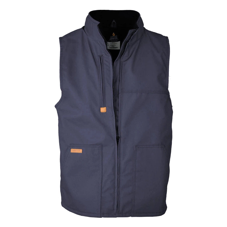Lapco FR V-FRWS9NY Navy Fleece Lined Vest