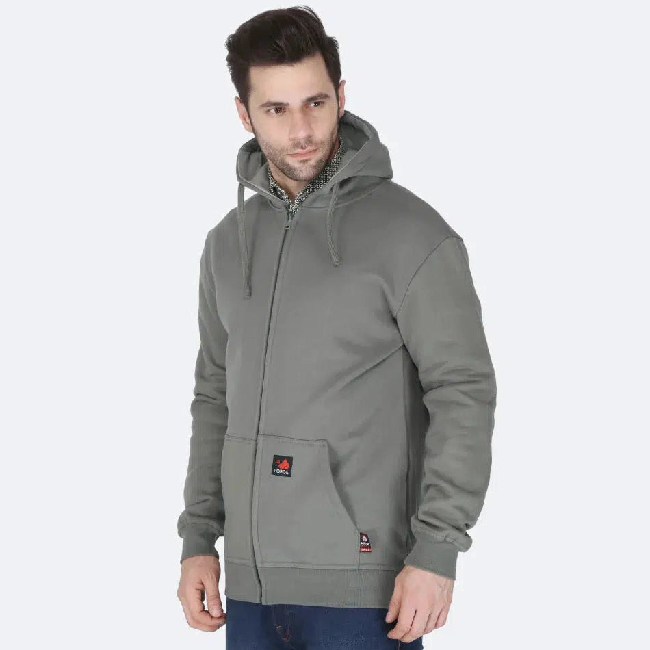 Forge FR MFRHDY-003 Zip-Up Hoodie - Grey 