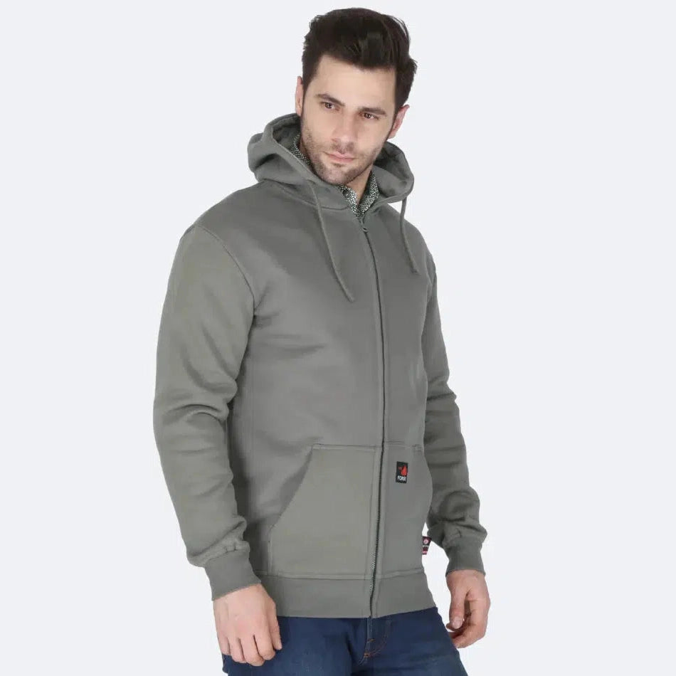 Forge FR MFRHDY-003 Zip-Up Hoodie - Grey 