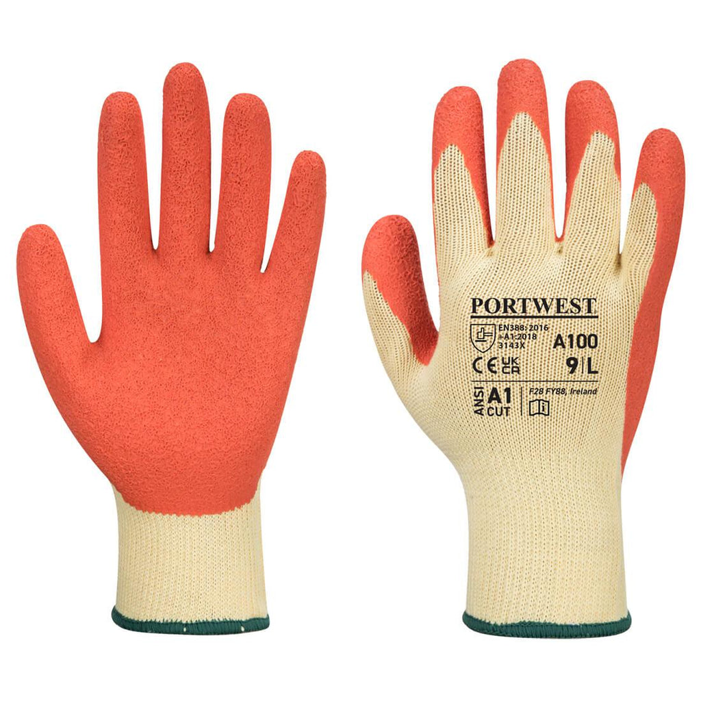 Portwest A100 - Grip Glove - Latex-Fire Retardant Shirts.com