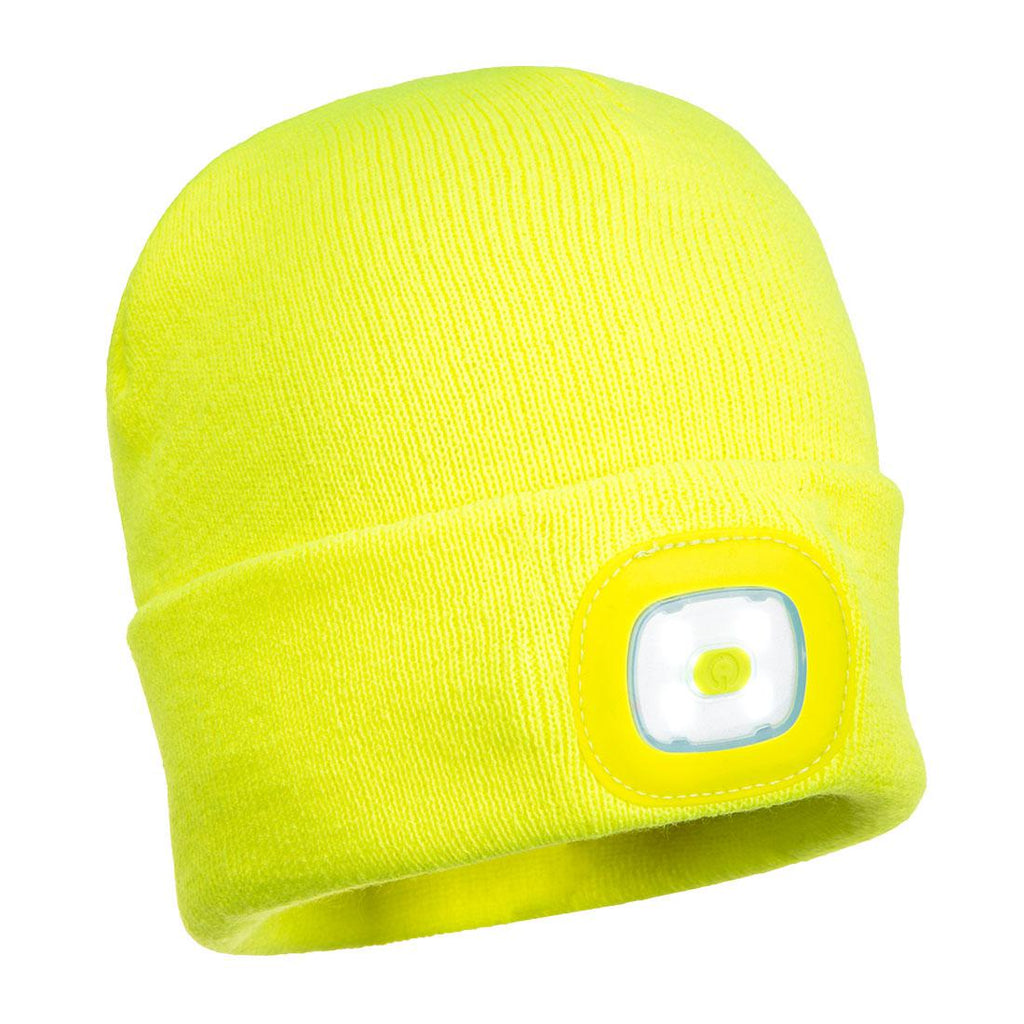 Portwest B029 - Beanie LED Head Light USB Rechargeable-Fire Retardant Shirts.com