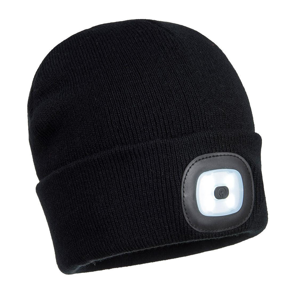 Portwest B029 - Beanie LED Head Light USB Rechargeable-Fire Retardant Shirts.com