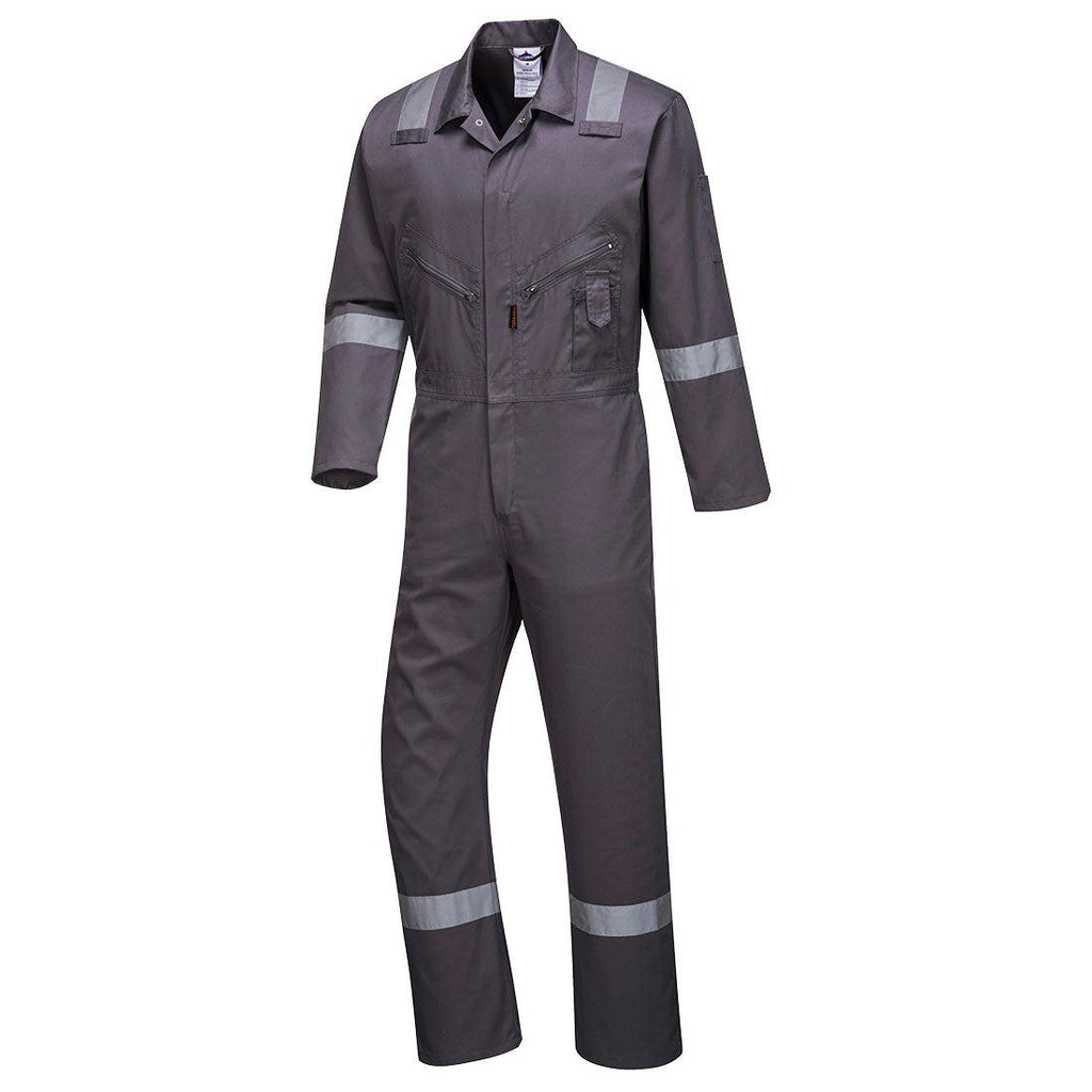 Portwest C814 - Iona Cotton Coverall Gray-Fire Retardant Shirts.com