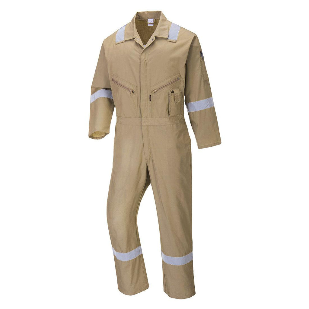 Portwest C814 - Iona Cotton Coverall Khaki-Fire Retardant Shirts.com
