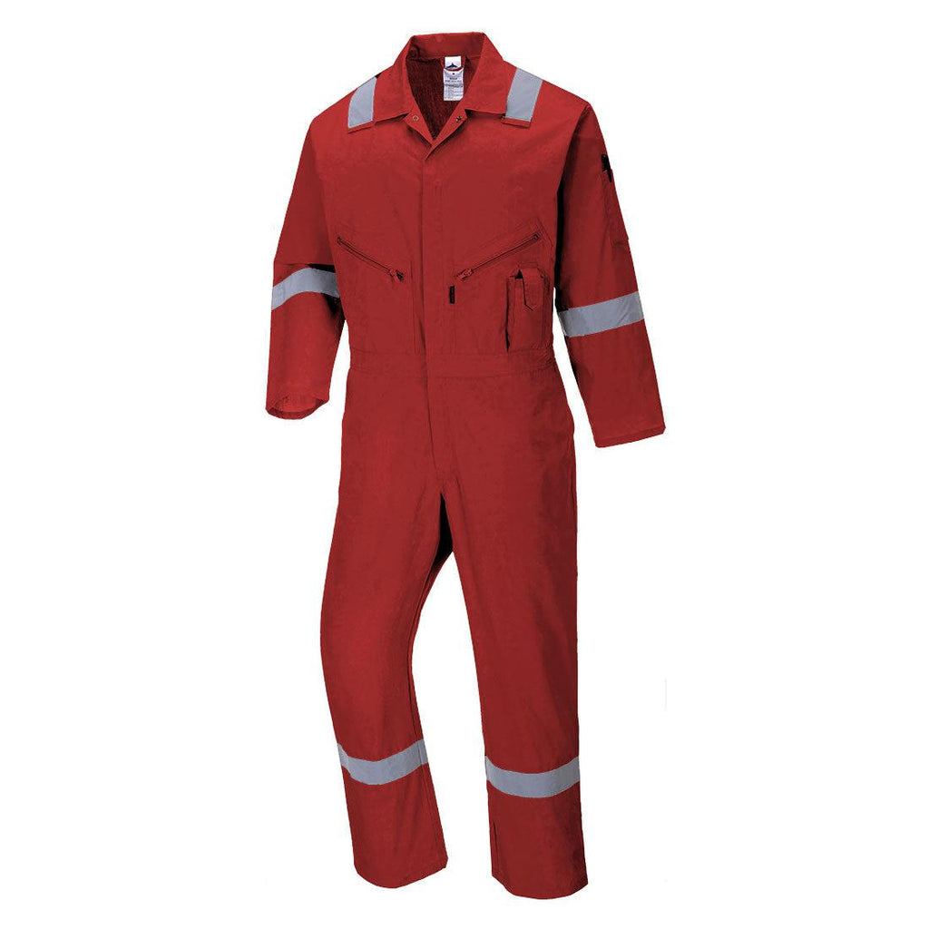 Portwest C814 - Iona Cotton Coverall Red-Fire Retardant Shirts.com